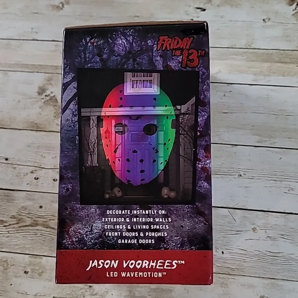 Friday 13th Jason Voorhees Mask LED Wavemotion Projector Halloween Light‎ Show